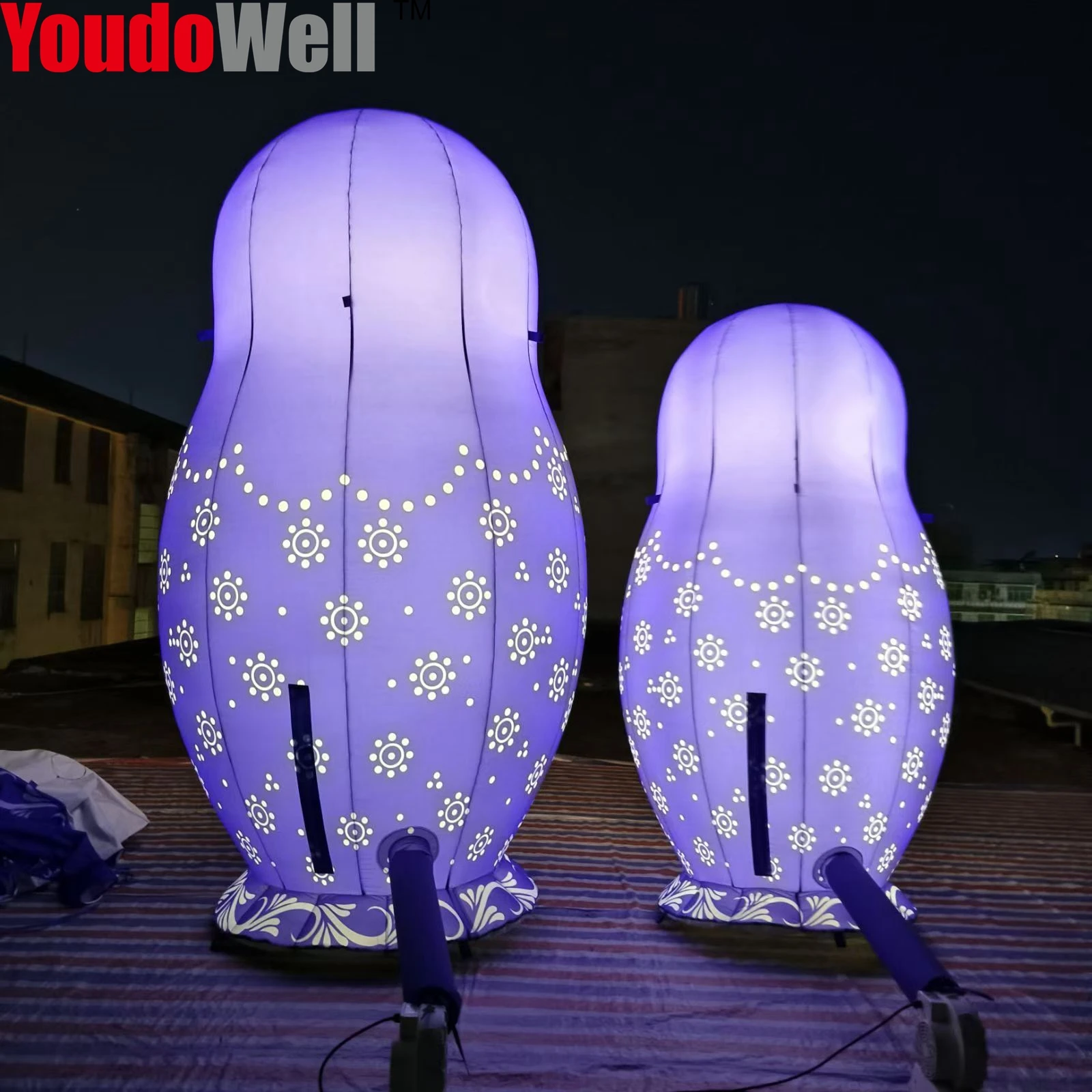 Inflatable Russian Matryoshka with Light，inflatable toys