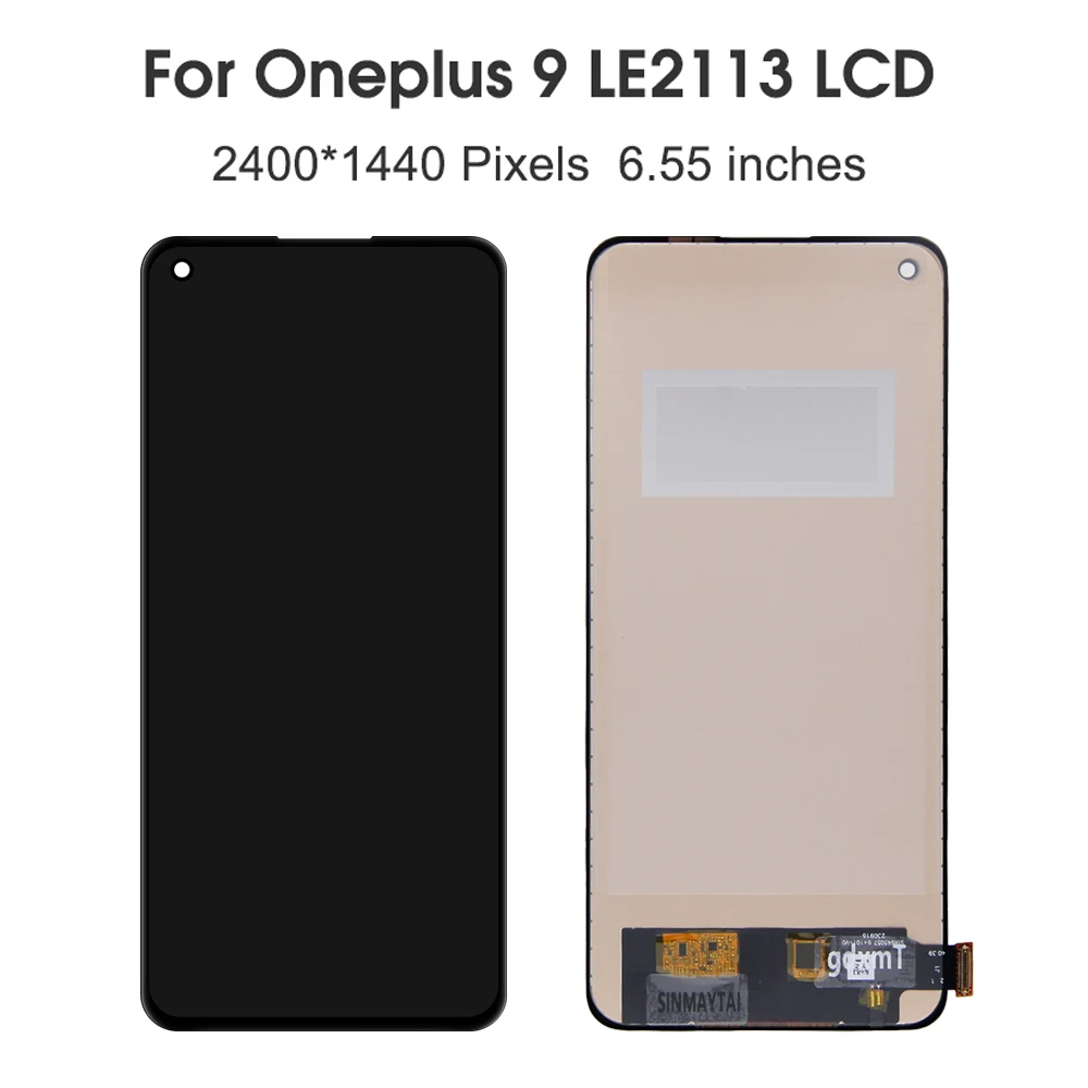 Tested 1+9 6.55''For OnePlus 9 LE2113 LE2111 LE2110 LE2117 LE2115 LCD Display Touch Screen Digitizer Assembly Replacement