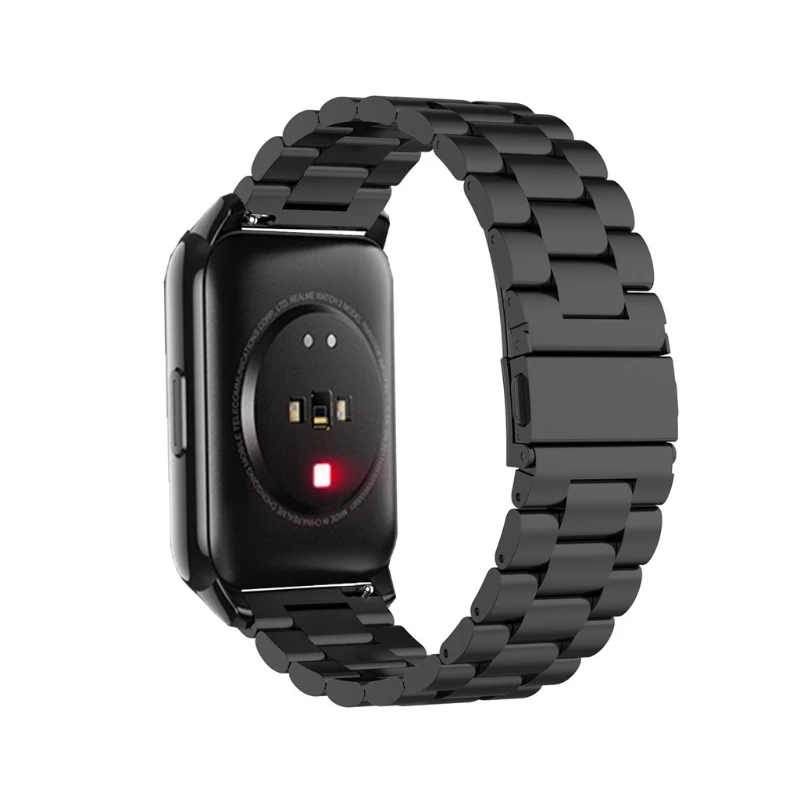 Pulseira de metal pulseira para realme relógio 2 s pro smartwatch banda para realme relógio 2/2 pro aço inoxidável correa pulseira de pulso