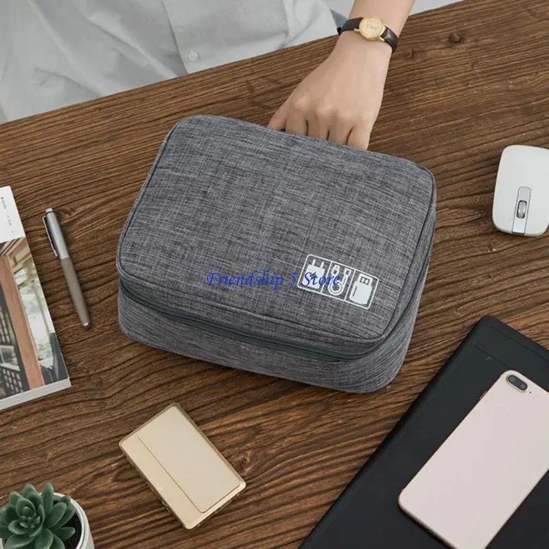 

T8WC Lightweight Electronics Bag Organizers Case With Compartments Office Essential