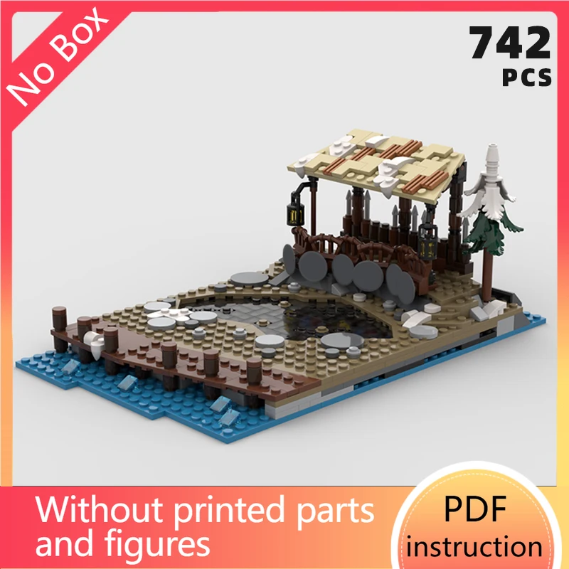 

Очаровательная питьевая арена викингов, деревня, расширение, грязь, кирпичи, скандинавская деревня, сцена, диорама, блоки, модуль перил для дома mdieval