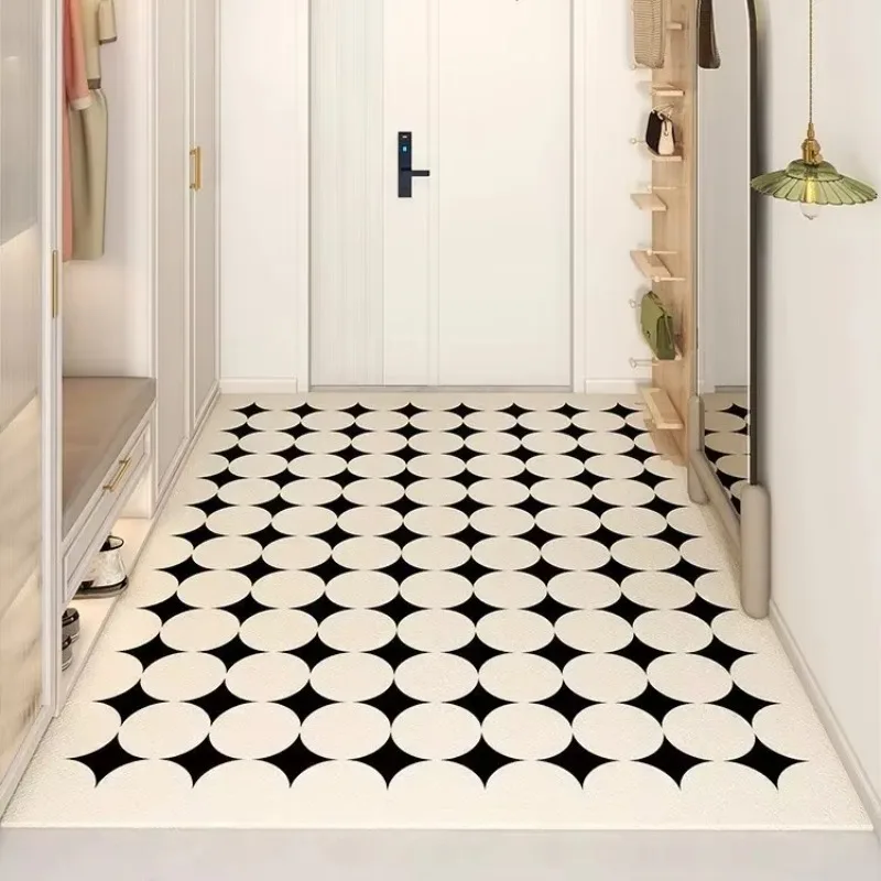 Floor Mat, Anti-slip Door Mat, Quick-drying Wear-resistant Floor Covering Rug for Home Bathroom Indoor Household Decoration