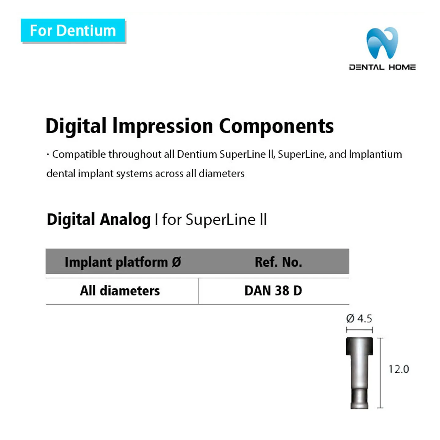 For Dentium Fixture Lab Analog for Dental Lab Equipment And Supplies