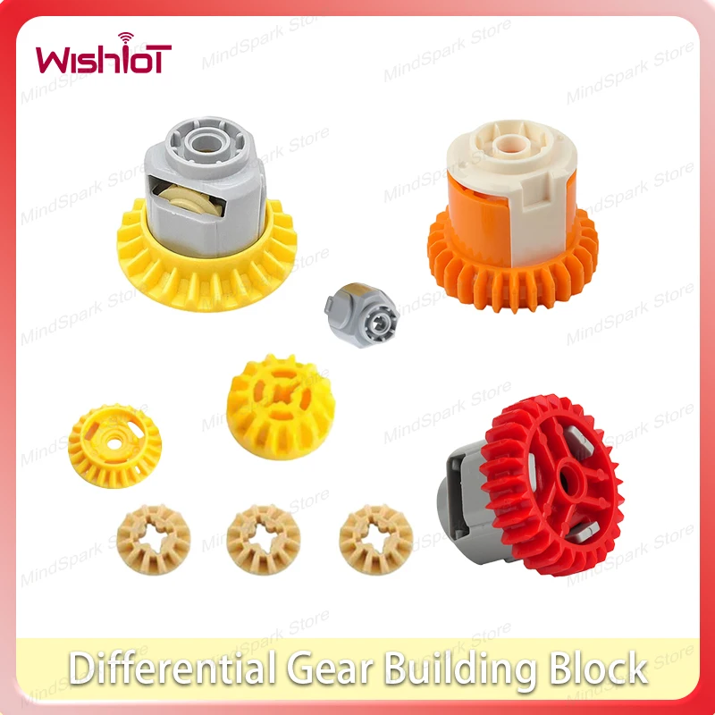 5PCS/8PCS Differential Gears Building Blocks MOC Technical Parts Compatible Bricks Child DIY Modified Toys Accessories