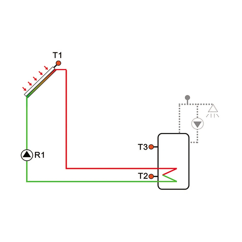 Imagem -04 - Solar Water Heater Controller Versão Atualizada para Sr868c8q Medição de Energia Térmica Controle de Velocidade da Bomba