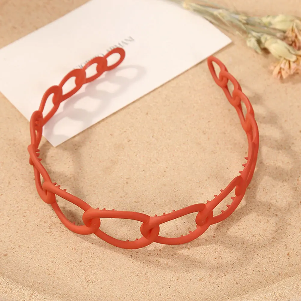 

10pcs Frosted Hair Hoops Moderate Weight Universal Size Easy On Off Skin Friendly Material Party Photo Wear Hair Accessory For