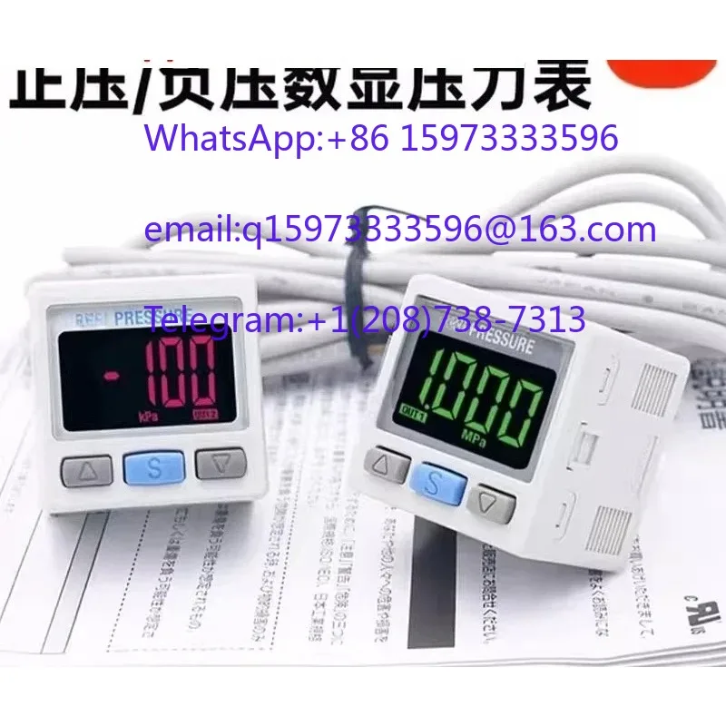ZSE40AF-C6-T Pressure Switch and Two Color Display High Precision Digital Unit for Industrial Monitoring Applications