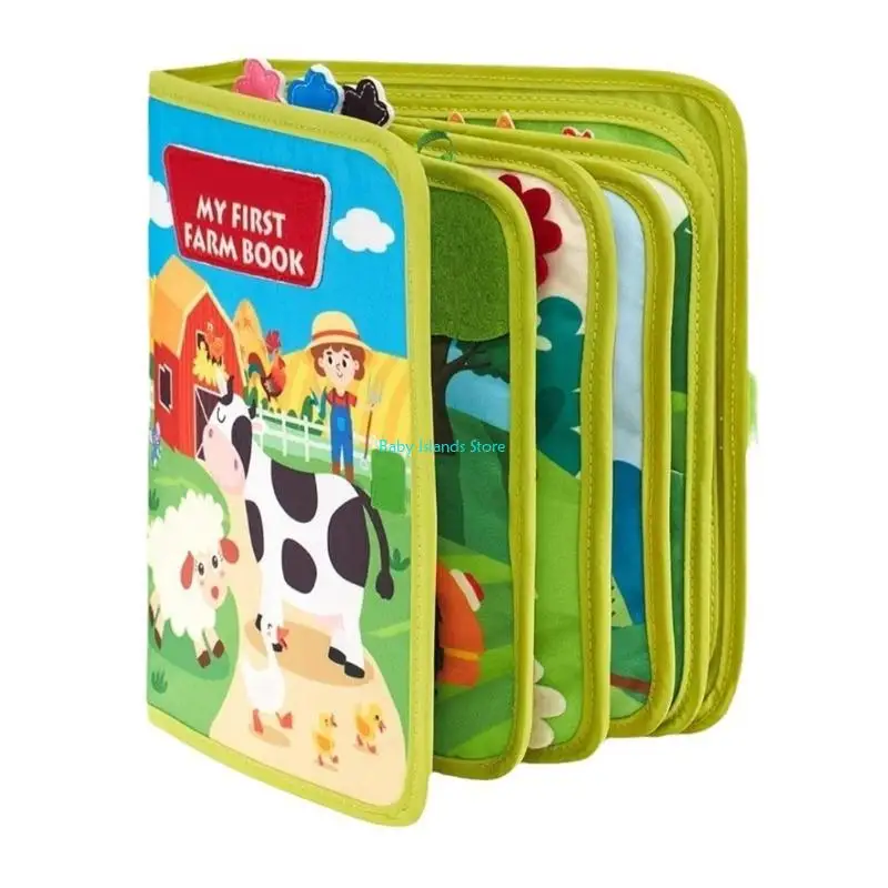 

K92D Felt Activity Book For Toddler Early Education Story Learning Tool
