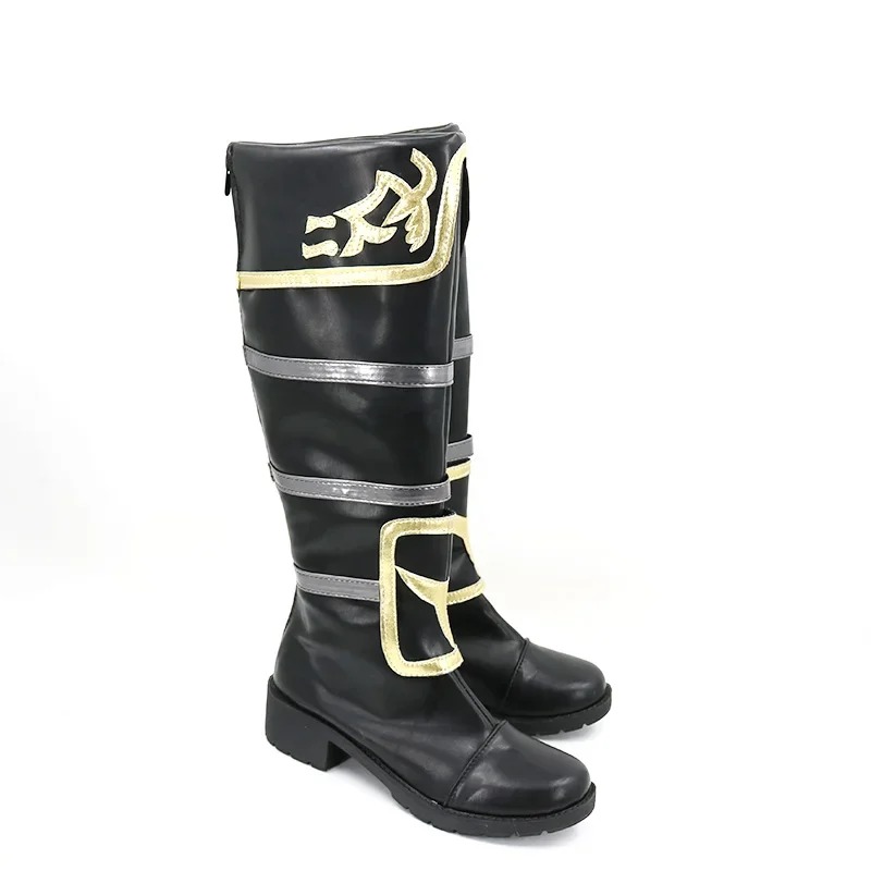 Jogo identidade v noite relógio ithaqua cosplay sapatos de couro do plutônio botas de carnaval de halloween cosplay prop feito sob encomenda