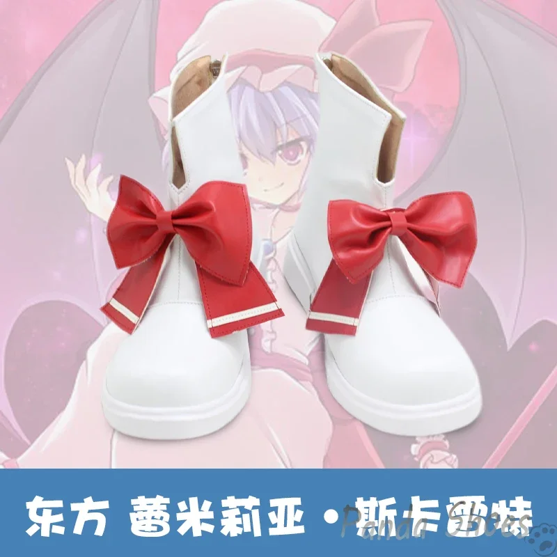 Game Touhou Project Scarlet Cosplay Shoes Anime Cos Comic Cosplay Costume Prop Shoes for Con Halloween Party