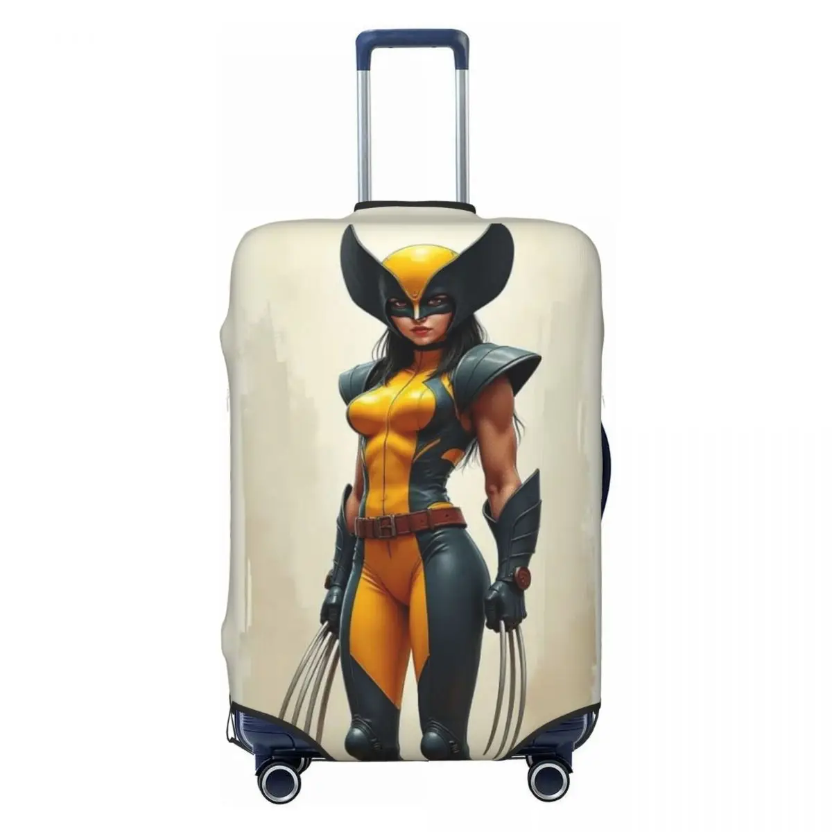 

Эластичный защитный чехол для женского чемодана с изображением Росомахи, на заказ