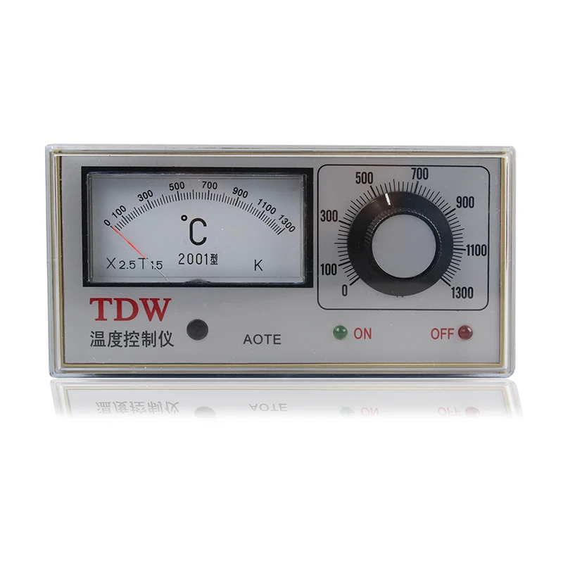 K 0-1300 degree TDW-2001 temperature controller type K TDW thermostat with knob