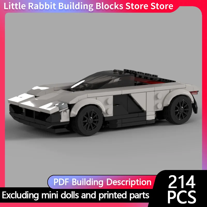 Speed Racing Car Model MOC Building Bricks Valkyrie Top Tier Sports Car Modular Technology Children Holiday Gifts Assemble Toys