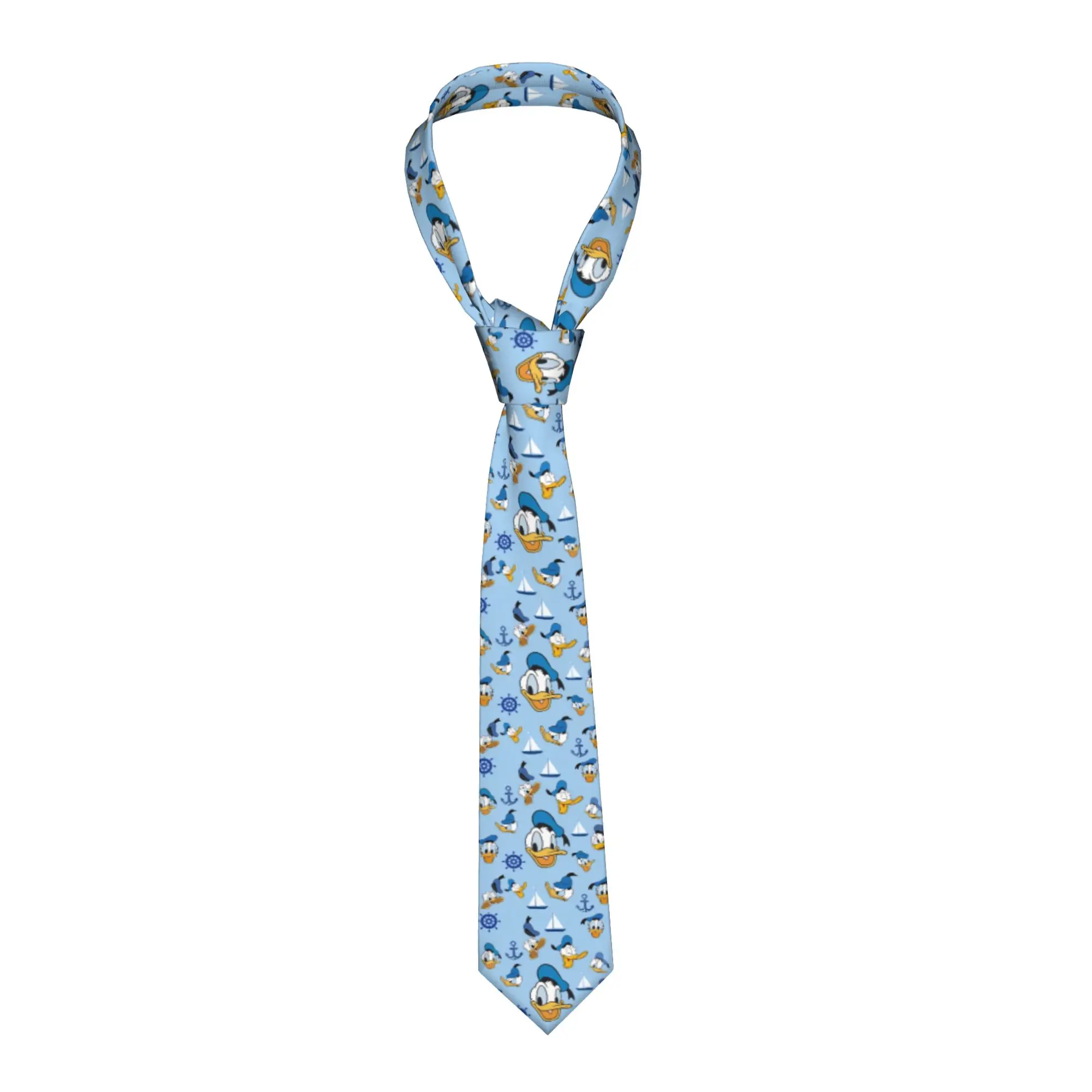 

Классические галстуки с изображением Дональда Дака, мужские шелковые галстуки на заказ для свадьбы, граватасы