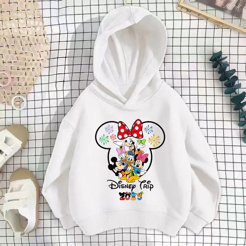 

Autumn Disneyland Cute Print Children Hoodies Fashion Long Sleeve Warm Hooded Kids Tops Cartoon Girl Boy Clothes Sport Pullovers