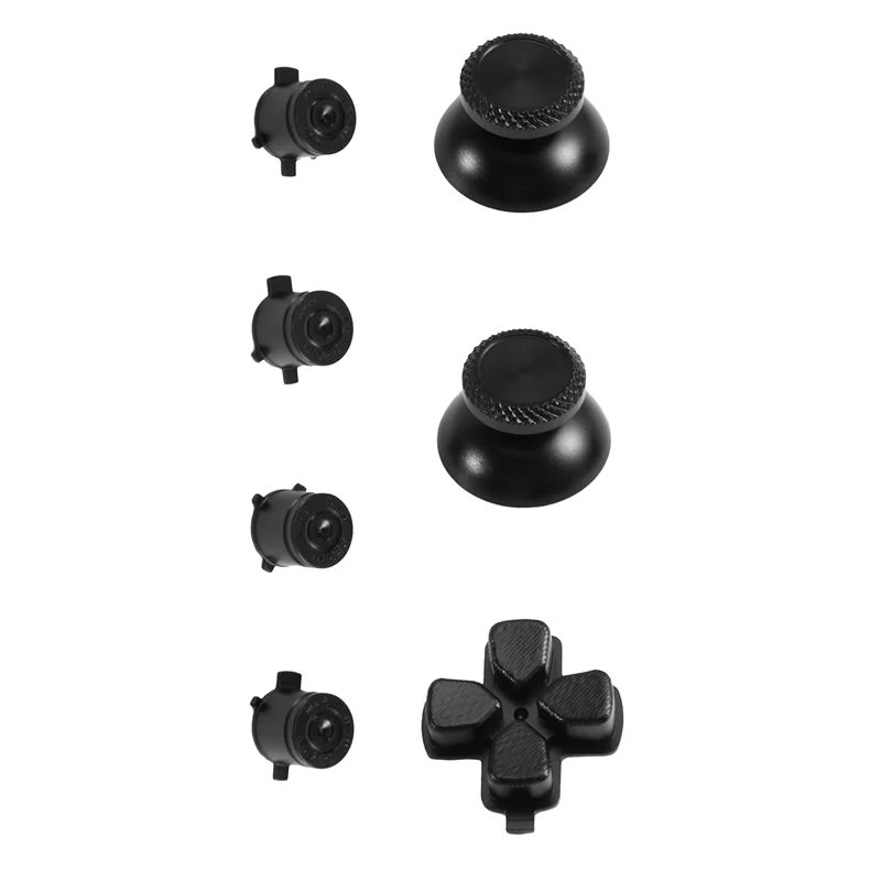 BNVN-Pulsante di direzione trasversale in metallo ABXY Set di chiavi per controller PS5 Set completo Tappi per levetta analogici Parti di riparazione 1 set per PS5 M