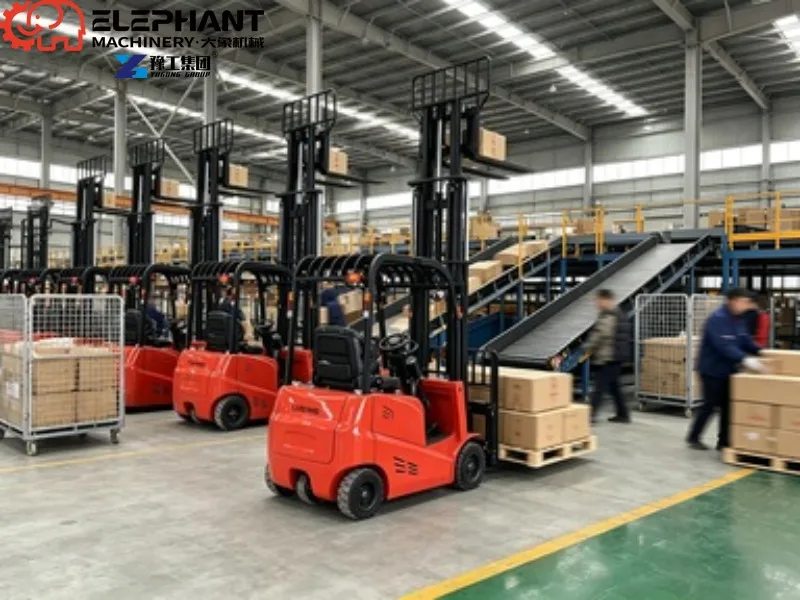 4 Ton Lithium Powered Electric Pallet Forklift 5m Working Height Heavy‑Load Forklift For High Position Stacking Work