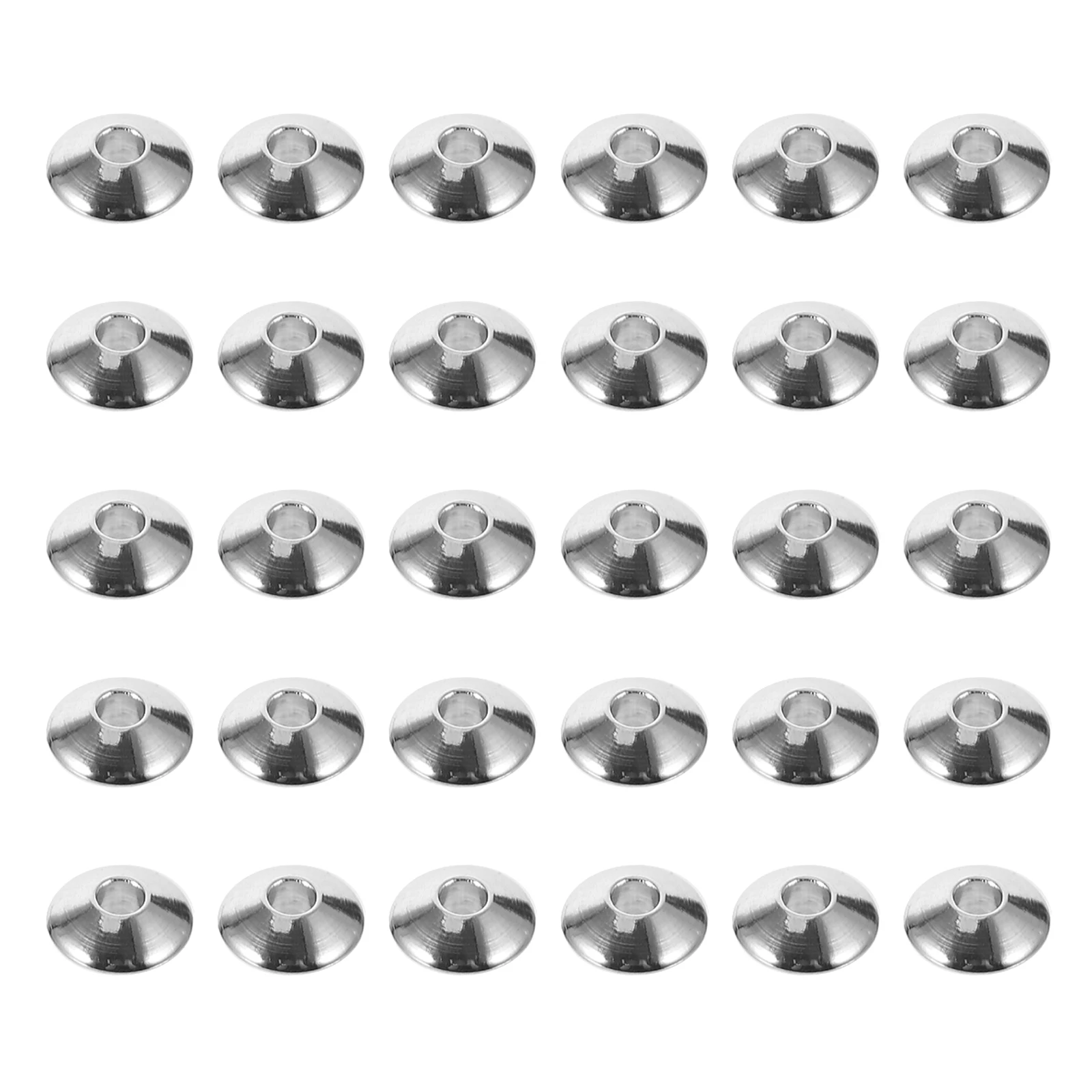 

1 set Set of Stainless Steel Spacer Beads DIY Jewelry Making Accessories Metal Round Beads for Necklace Earring Bracelet