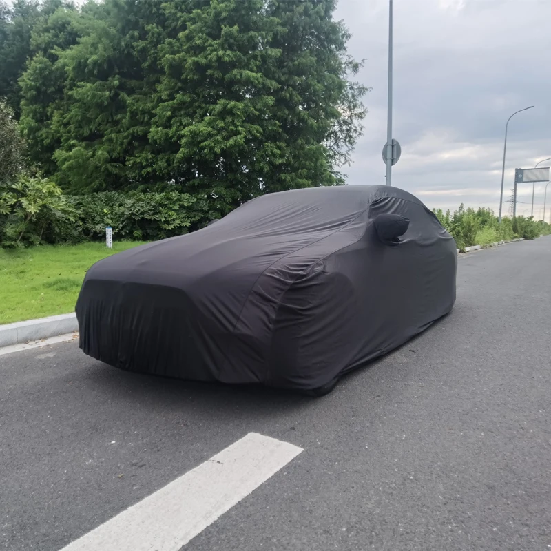 Dustproof & Scratch-resistant Spandex Car Cover with UV Protection 90% UV & 60% IR Rejection MUSE S-XL Universal Fit
