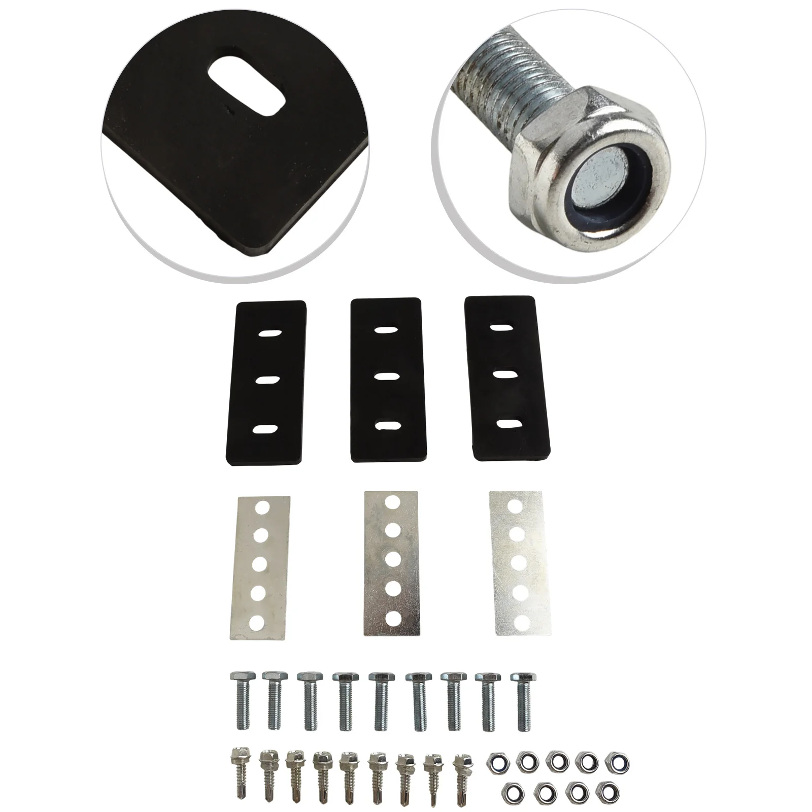 Efficient Snow Blower Blade Accessory SBR Rubber Material Self-Tapping Screws Tensile Strength 725 PSI Snow Blower Accessories