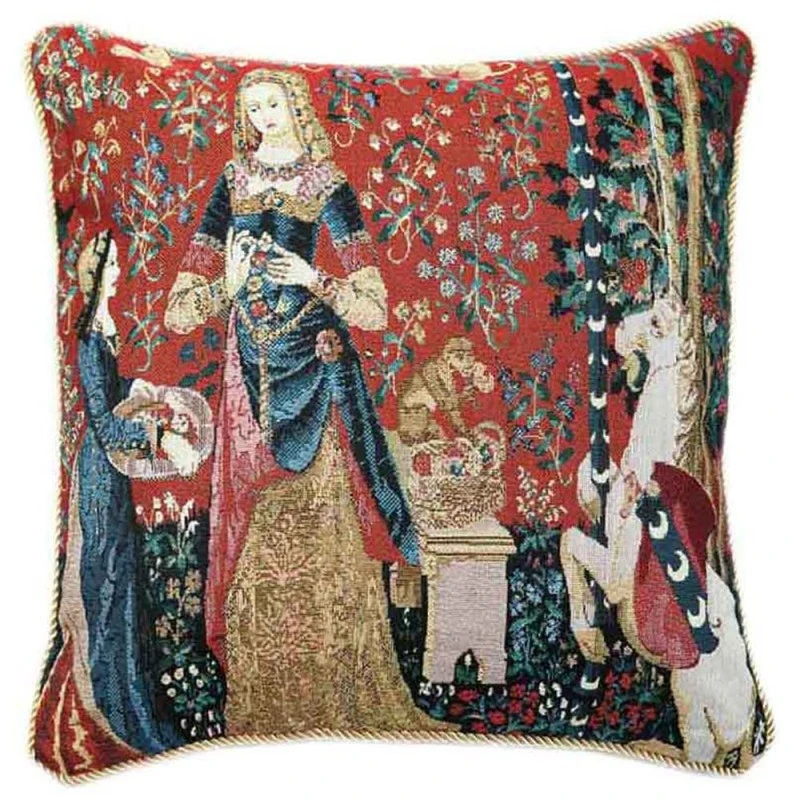 Pillow Cover 45*45cm, Goblin Art Sofa Cushion Cover, Woven Jacquard Craftsmanship,Without Pillow Core