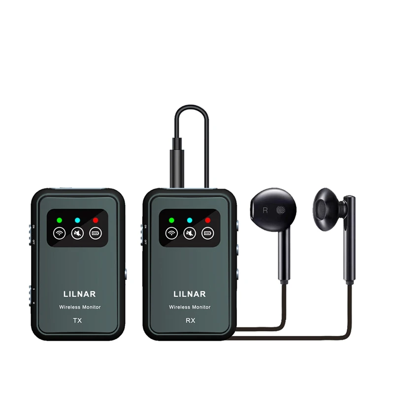 Wireless In Ear Monitor System 2.4 G Earphone Rechargeable Transmitter Receiver Support Stereo Mono Singer Studio Durable