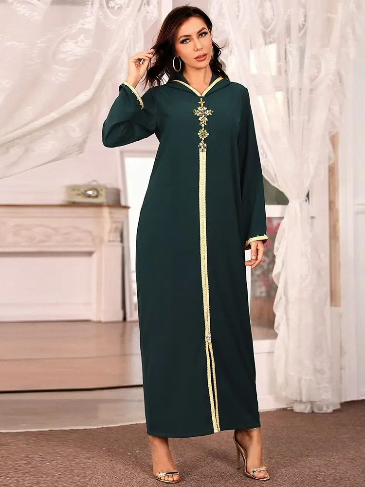 Ramadan Eid Abaya Dubai Turkey Muslim Hijab Long Dress Islamic Clothing African Dresses For Women Robe Musulmane Djellaba Femme