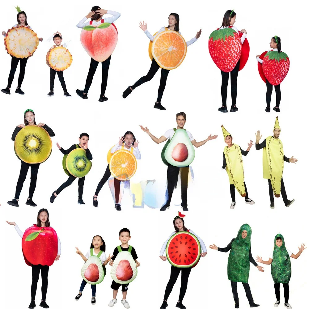 

Костюм на Хэллоуин Cisas Fruit Role-plang Одежда Авокадо Банан Сосна Киви Фруктовая тема Женская этническая сцена O...