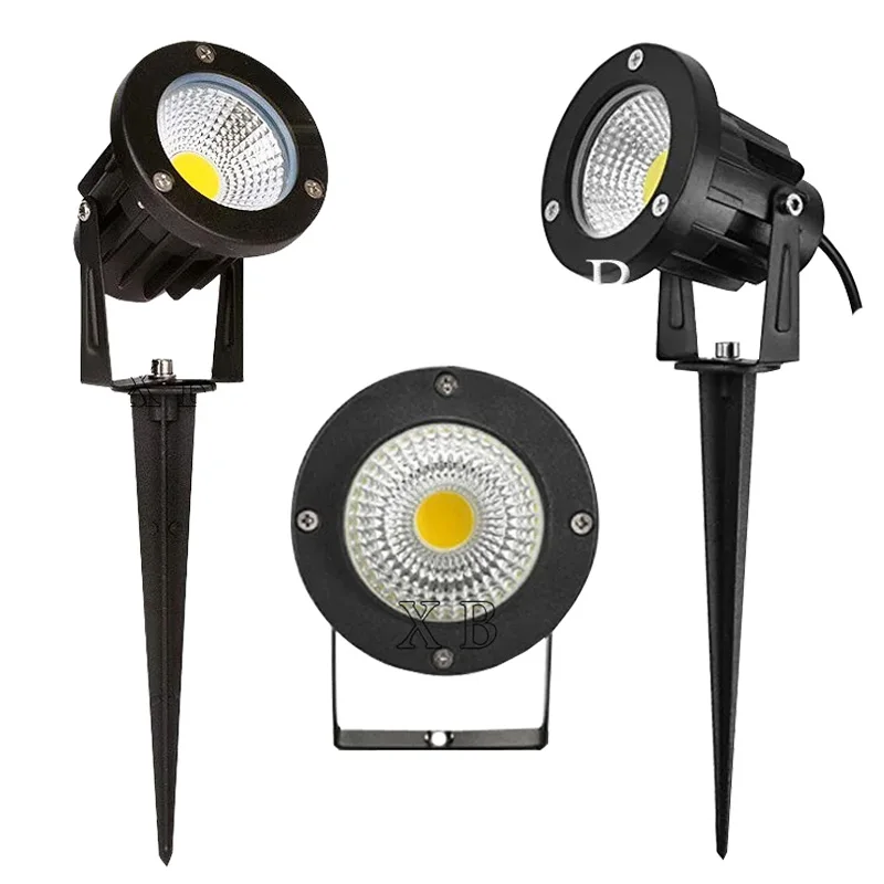 

AC85-265V IP65 Outdoor Garden LED Landscape Light AC110V220V 5W10W COB DC12V LED Lawn Spike Pin Light Pond Path Spot Light Lamp