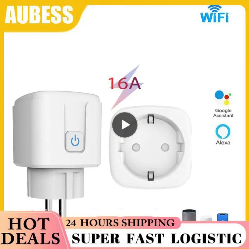 HomeKit WiFi EU Smart Socket AC100~240V High Power Outlet APP Remote Control Timer Plug Works With Alexa Siri