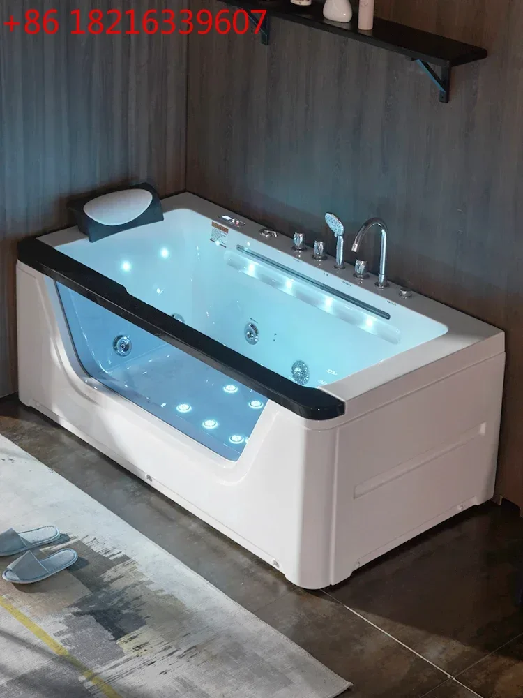 Jacuzzi con cortina de agua tipo cascada TAO, bañera termostática individual, doble, con calefacción, para casa, villa de lujo, hotel.
