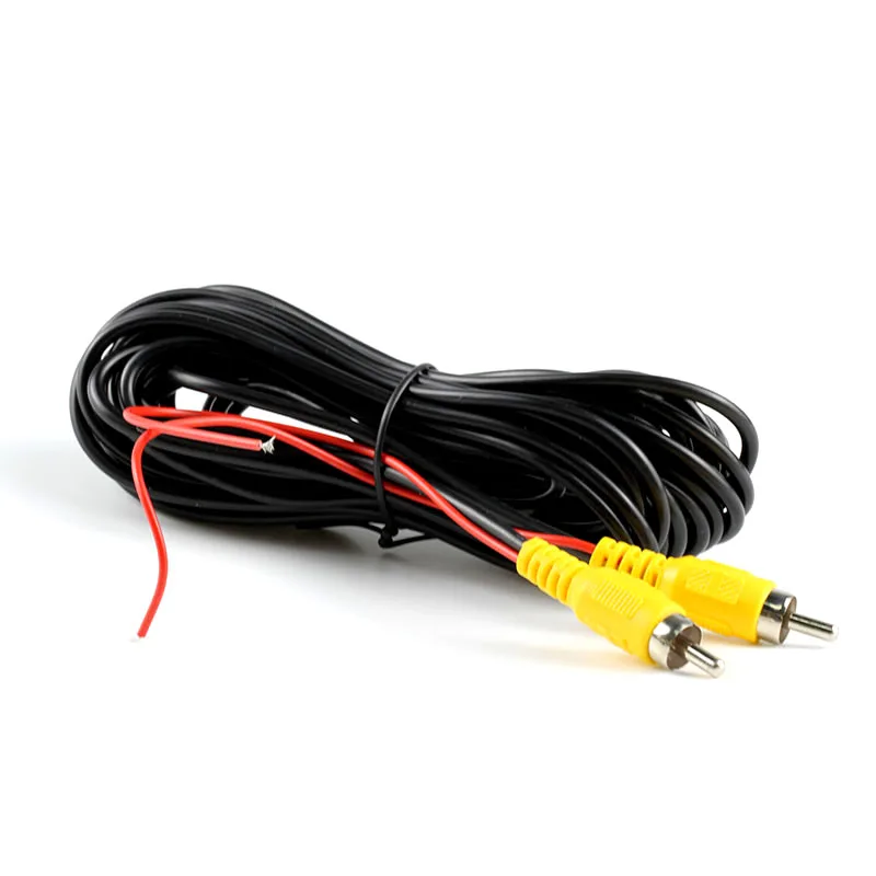 RCA 6m Video Cable For Car Rear View Camera Universal 6 Meters Wire For Connecting Reverse Camera With Car Multimedia Monitor