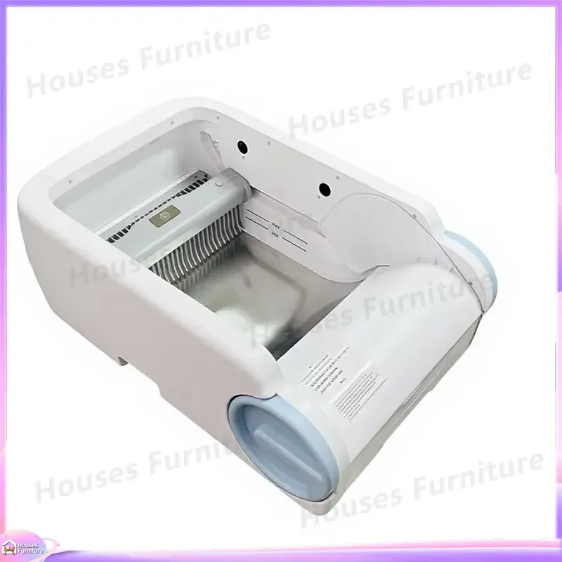 Smart Automatic Cat Litter Box with Stainless Steel Base WiFi App Control Self Cleaning Odor Control Quiet Operation Smart