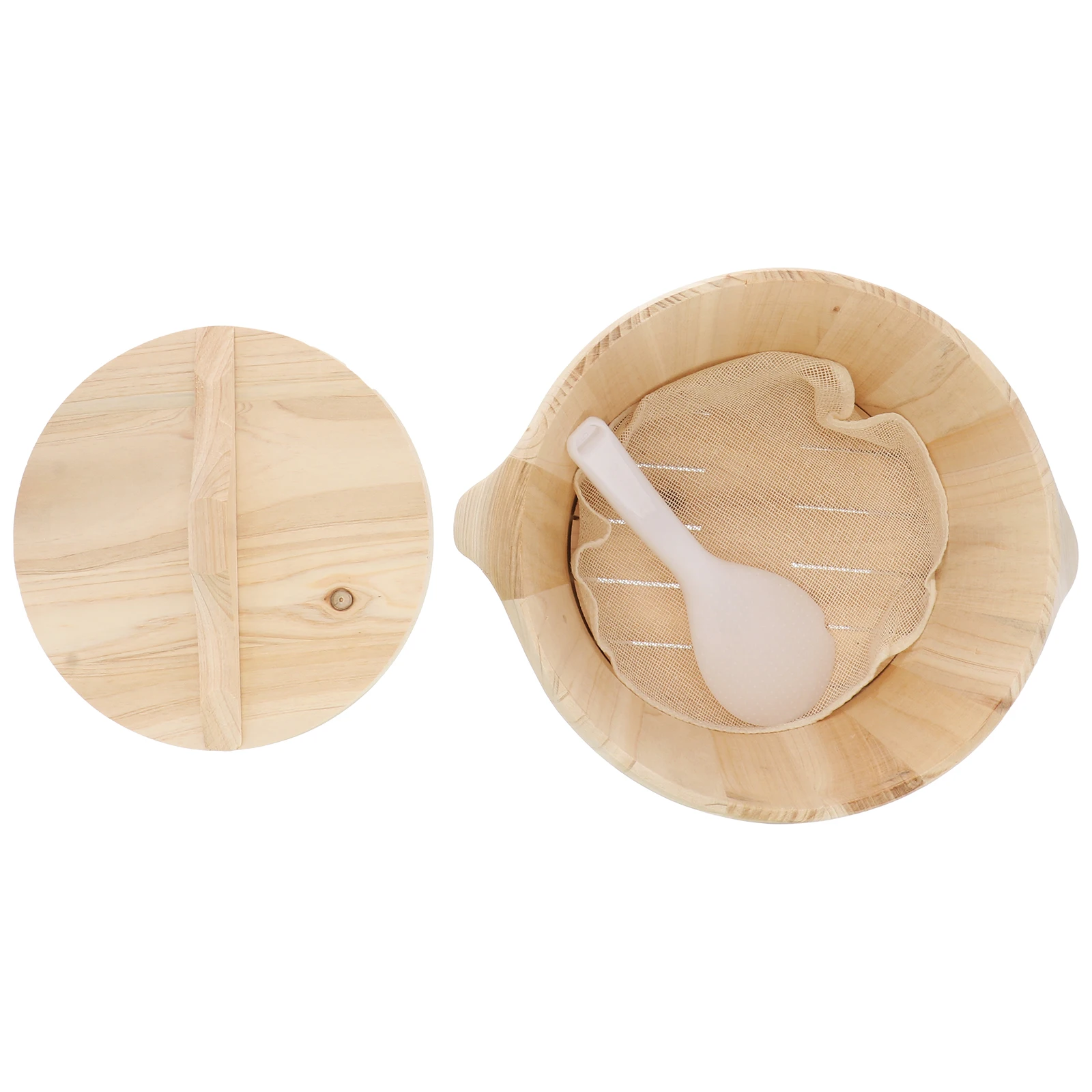 

Steamed Rice Barrel Moisture-proof Bucket Steamer Basket Food with Wood Bibimbap Cedarwood