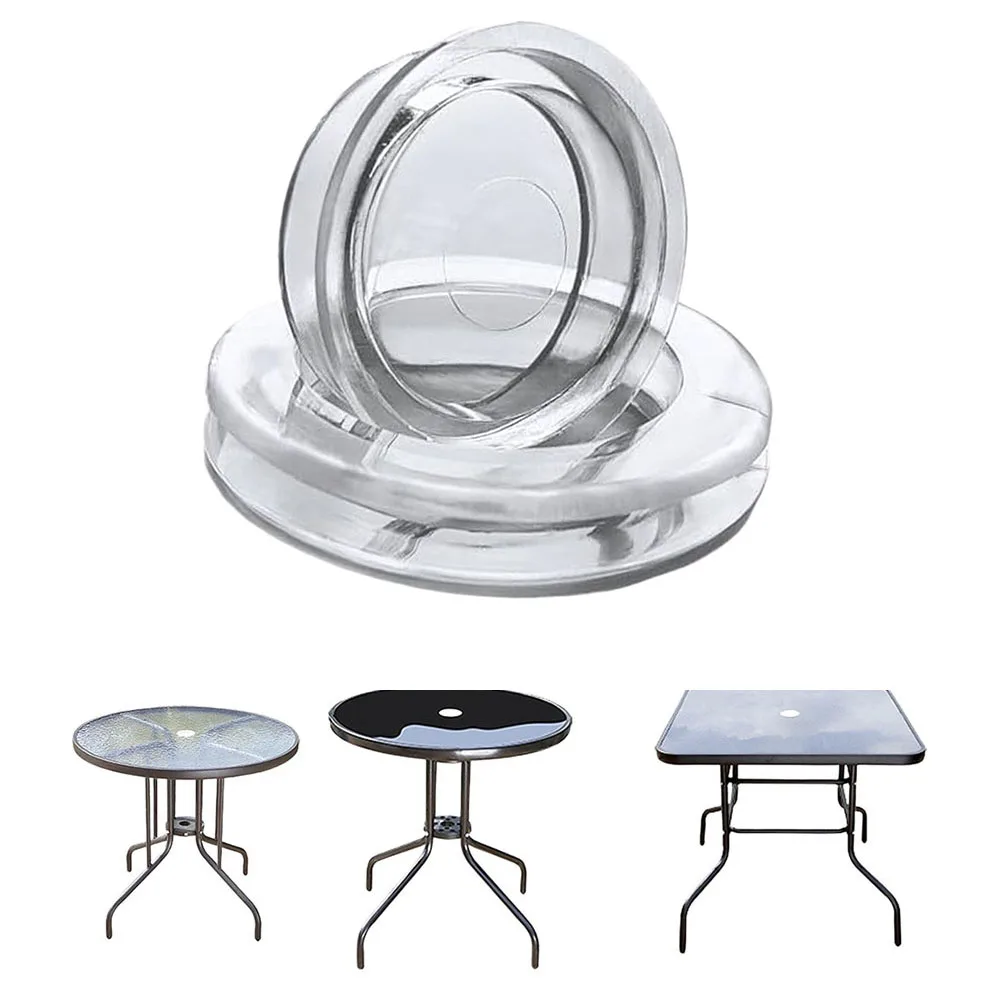 Umbrella Eyelet Guard Ring for Patio Table 1.65 in ID 2.4 in OD Protects Glass Stone Metal Rattan Table Surfaces