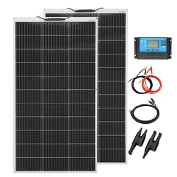 BOGUANG 120W Solar Panel /240W Solar Pate / Solar Panel kit  For Car RV Boat Home Yacht RV camping 12V 24V Battery Charger CE