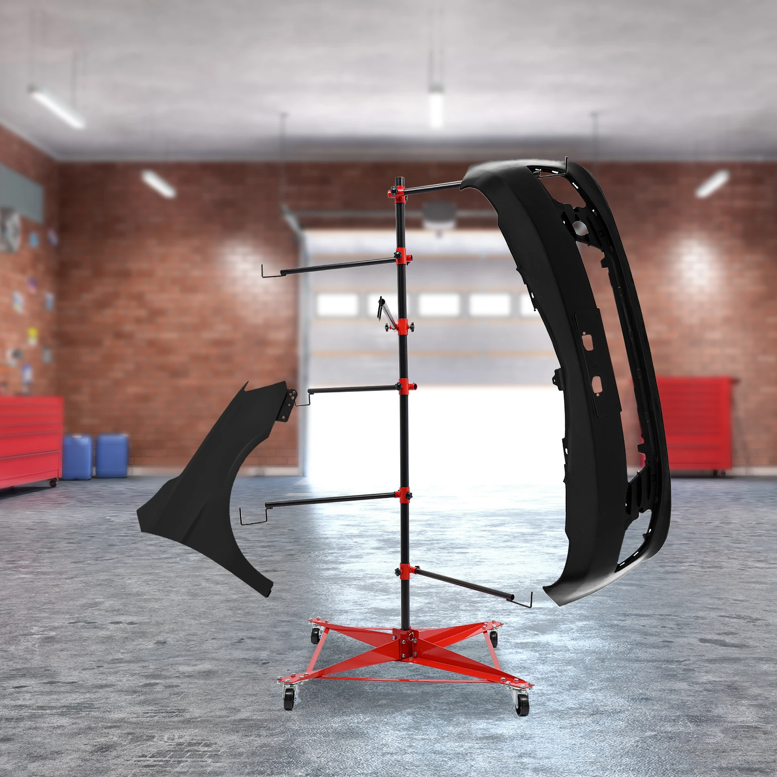 

Регулируемая подставка для автомобильной панели с 6 крючками, подставка для автомобильной панели, сверхмощная подставка для автомобильной панели кузова, мобильная сушилка для краски для кузовных магазинов