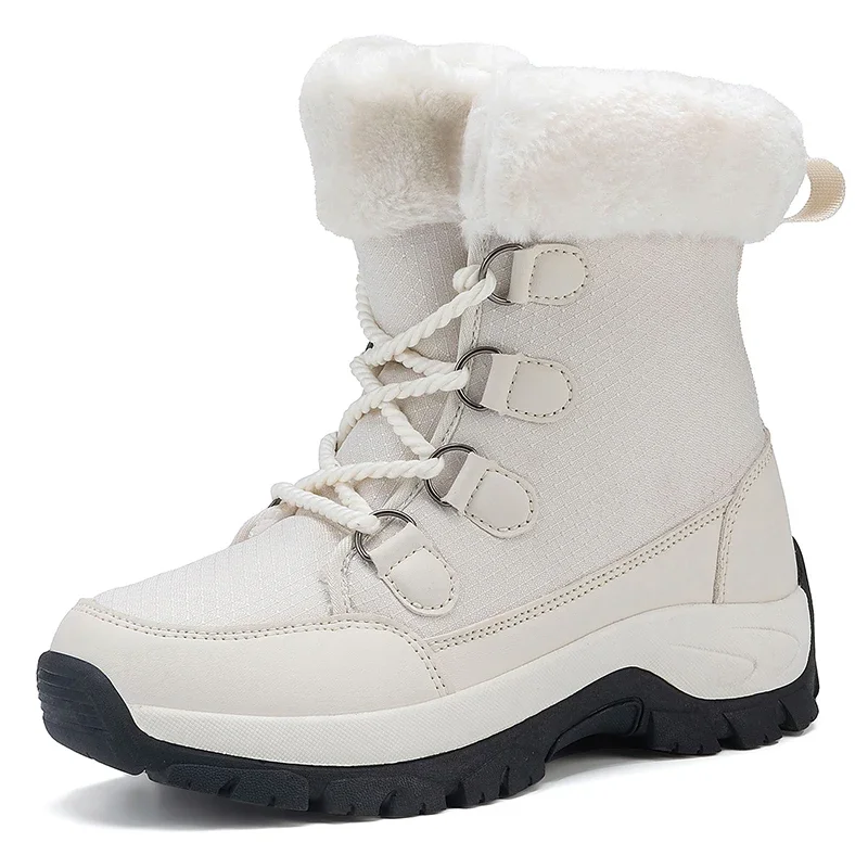 

Women Snow Boots Winter Men Outdoor Shoes Windproof Waterproof Warm Plush High Top Youth Boots Anti-slip Cotton Shoes