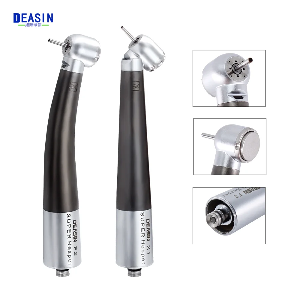 Dental Lab Equipment High Speed Ceramic Bearing Handpiece Air Turbine Torque Push Button Head With Optic Fiber For Nsk Coupler