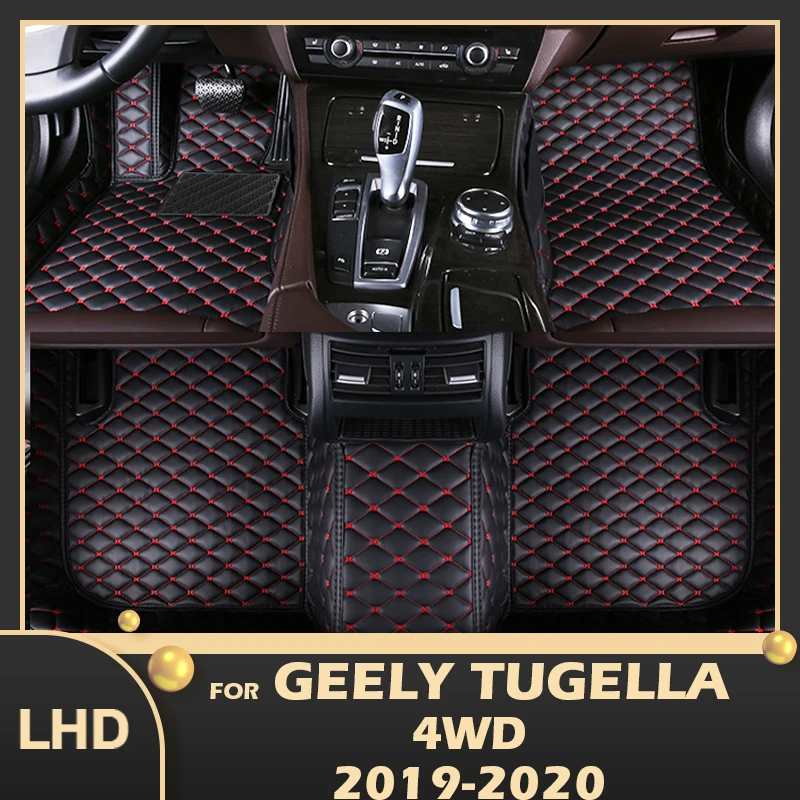 

Car Floor Mats For Geely Tugella 4WD 2019 2020 Custom Auto Foot Pads Automobile Carpet Cover Interior Accessories