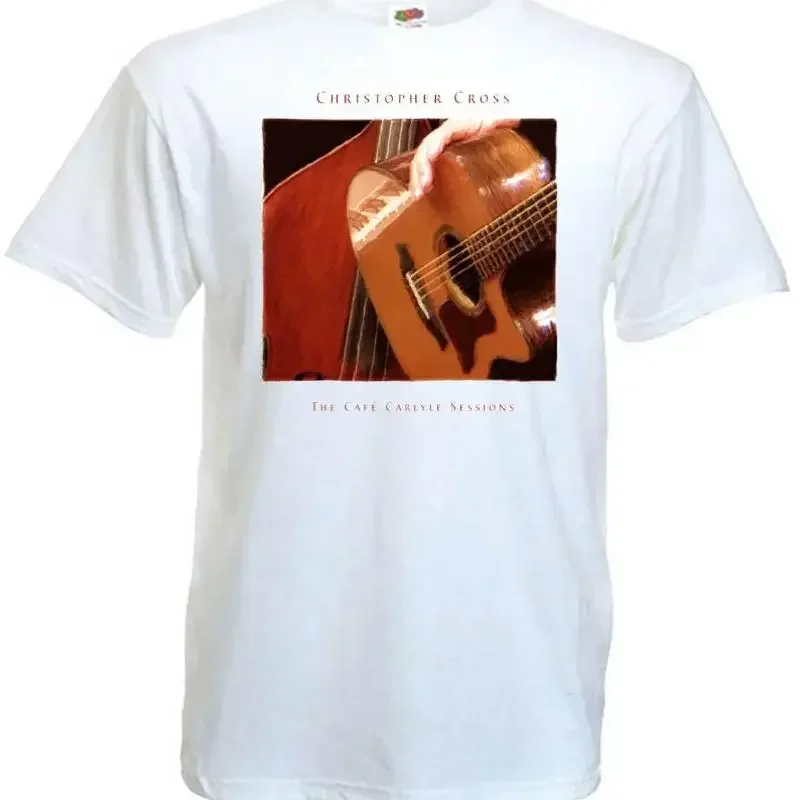 Christopher Cross The Cafe Carlyle Sessions v9 T shirt white all sizes S 5XL