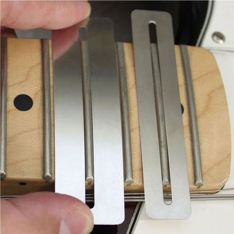 

6-Piece Set Polished Stone Guitar Electric Bass Fret Leveling Ruler Spacer Set Guitar Maintenance Tool Kit