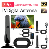 TV Digital Antenna with Signal Booster Portable Antenna 50 Miles Range Suction Cup TV Antenna Plug Play for Smart Digital TV