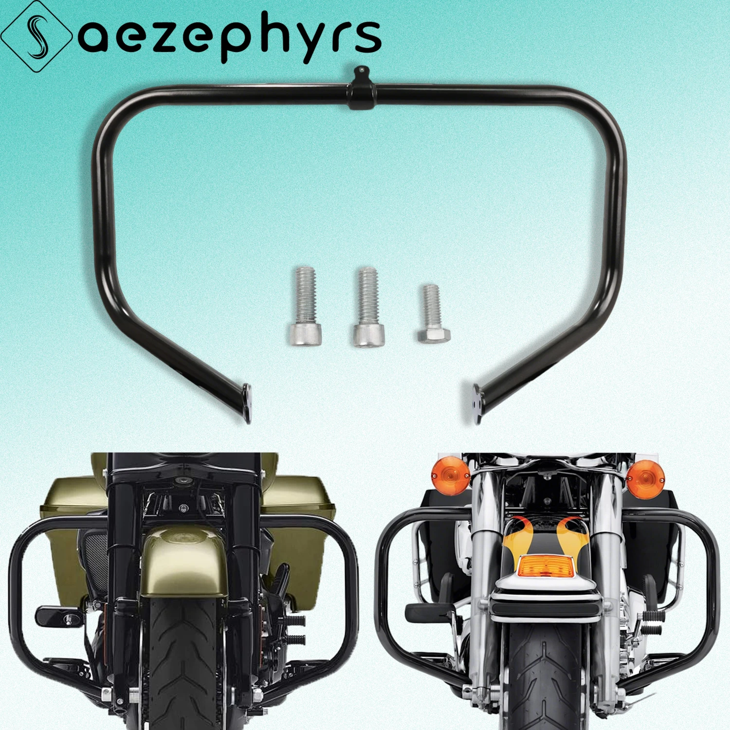 

Motorcycle Front Engine Guard Highway Crash Bar for Harley Touring CVO Electra Street Glide Road King FLHR Tri Glide 2009-2025