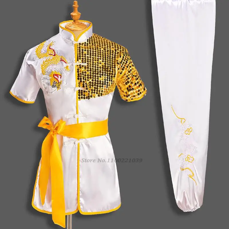 2024 chinese vintage wushu clothing dragon embroidery kung fu uniform clothes martial arts uniform traditional warrior costume