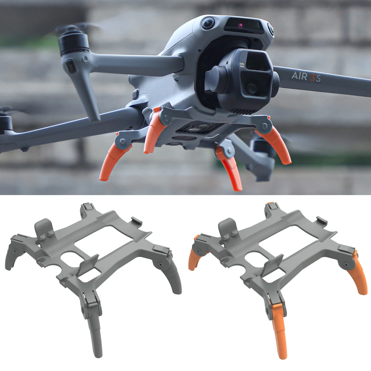 Foldable Extended 36mm Landing Gear Leg For DJI Air 3S Drone Accessories Splitting Tripod Training Kit for DJI Air 3