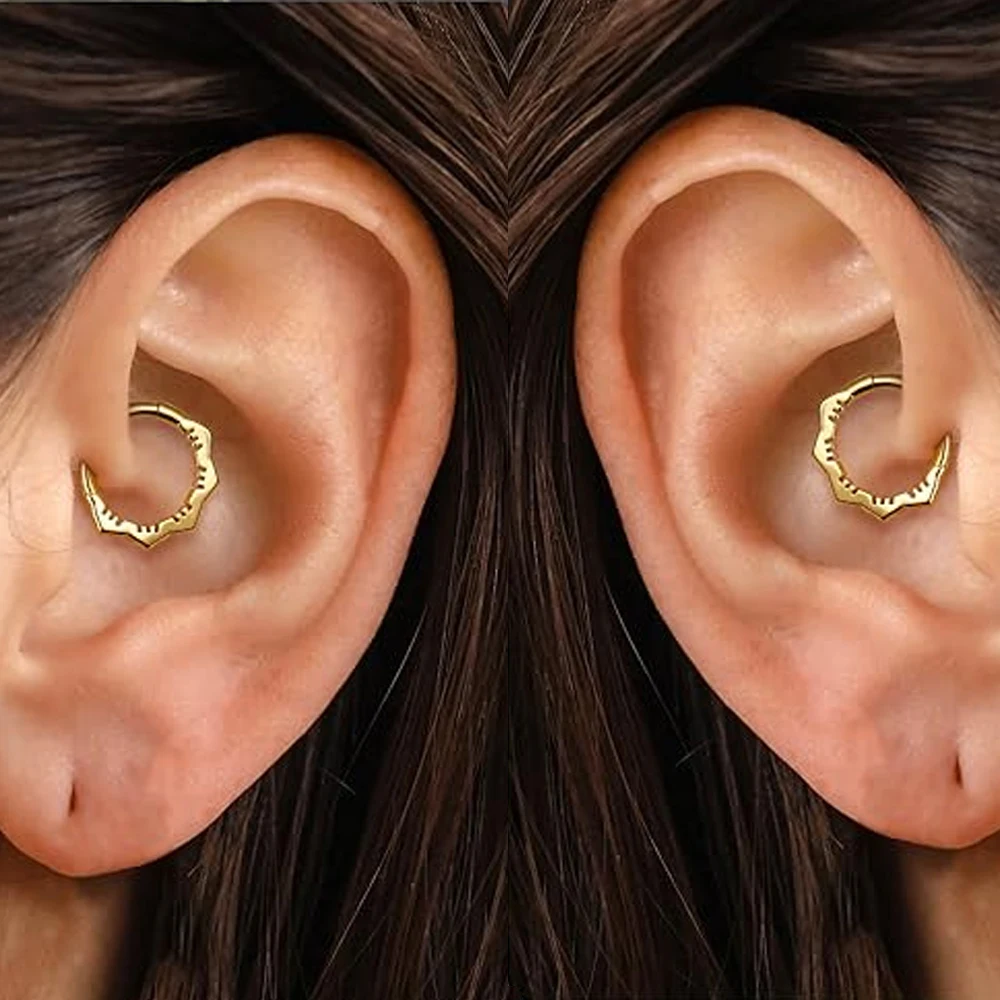 1PC Stainless Steel Septum Jewelry 16G Various Styles Septum Rings Daith  Helix Earrings for Women CZ Septum Piercing  Jewelry