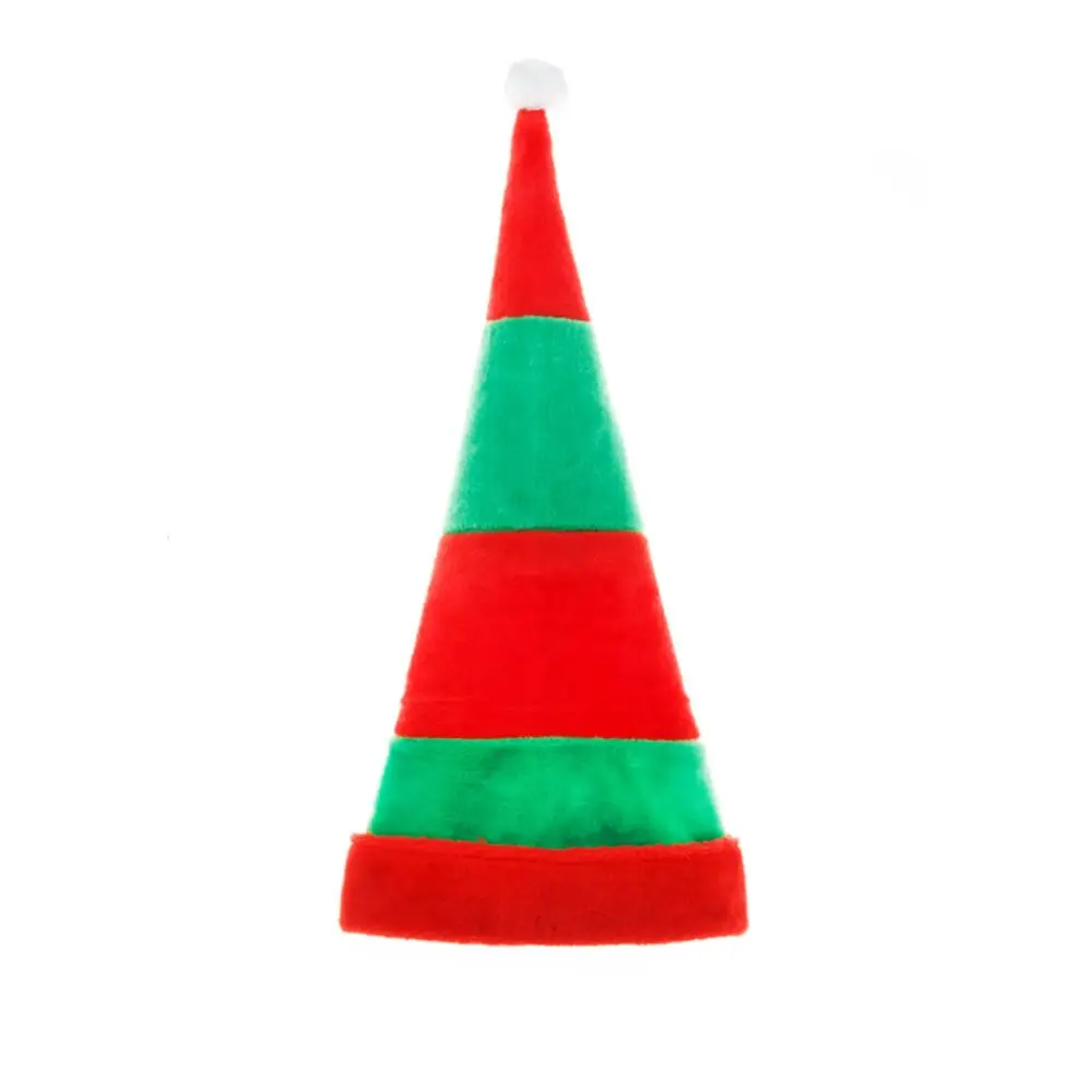 Decorations  Ball Beanies Elk Clown Cap Skullies Korean Winter Caps Velvet Hats Red Green Striped Women Christmas Hats