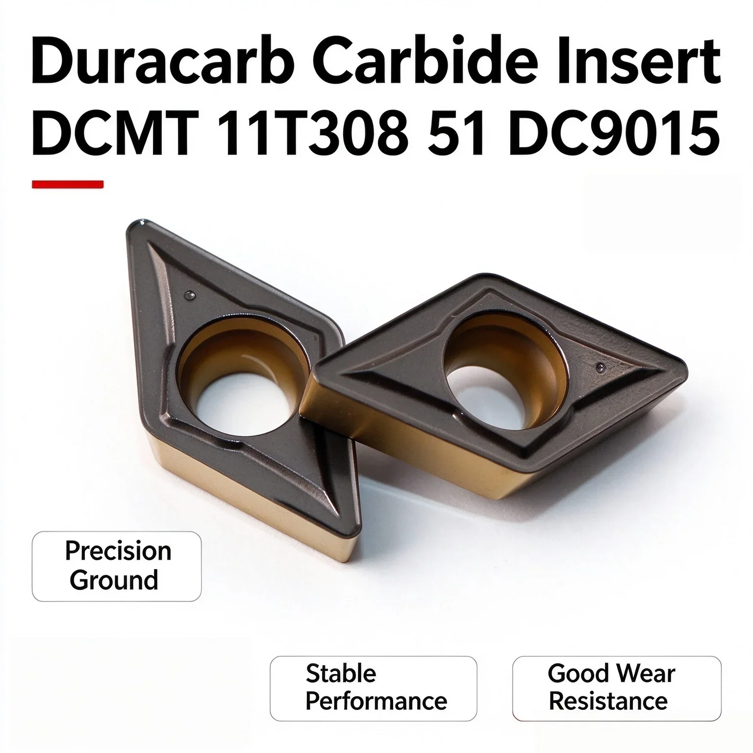 DURACARB DCMT11T308 DCMT070204 DP5320 DC9025 Carbide Insert DCMT Inserts