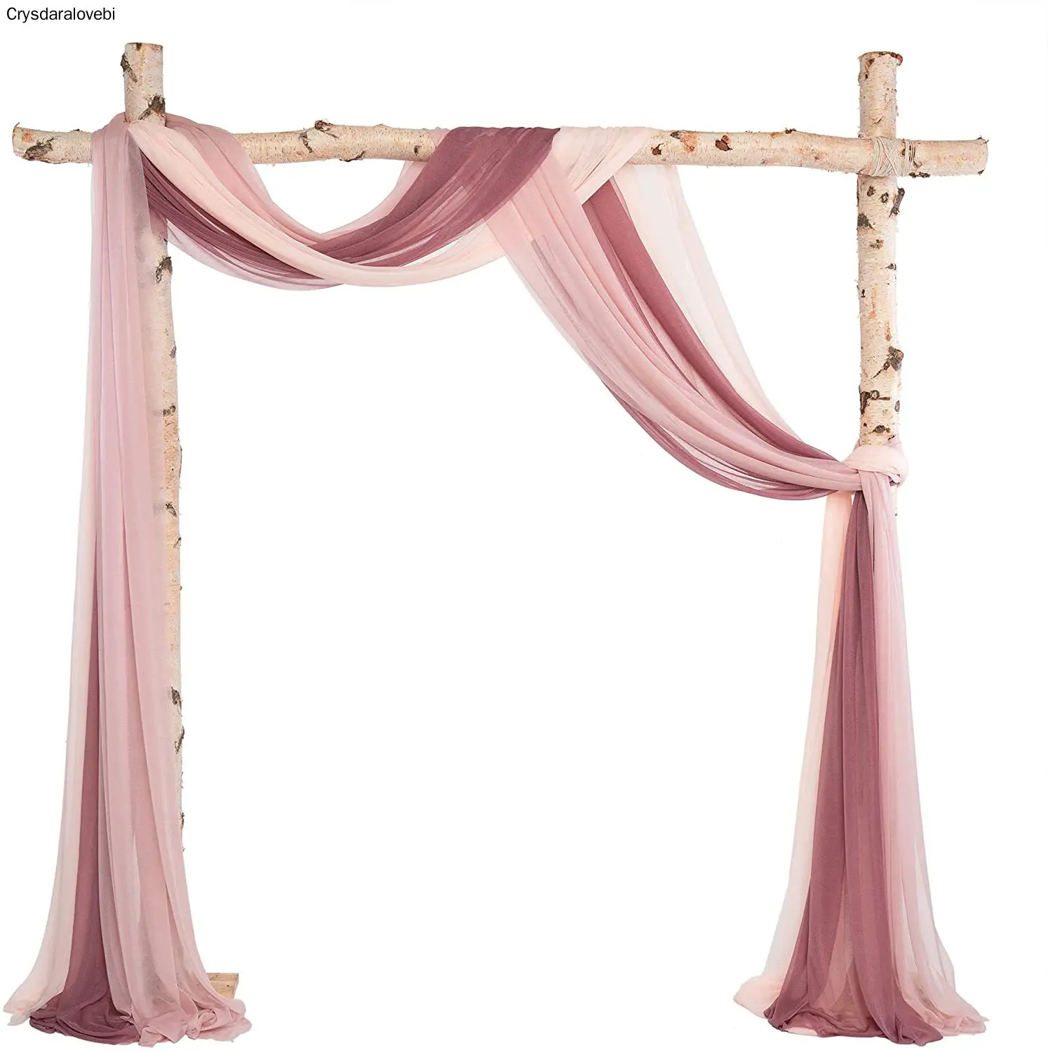 Wedding Arch Draping Fabric  Panels 70CM X 600CM Chiffon Fabric Drapery Wedding Ceremony Reception Swag Decorations